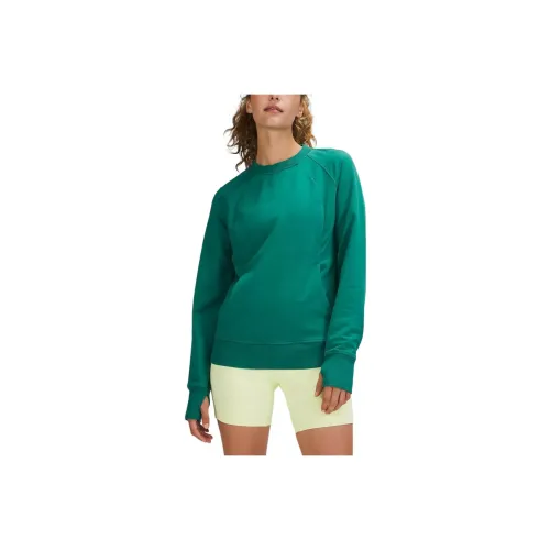 lululemon Scuba Crew Толстовка Женская Зеленая