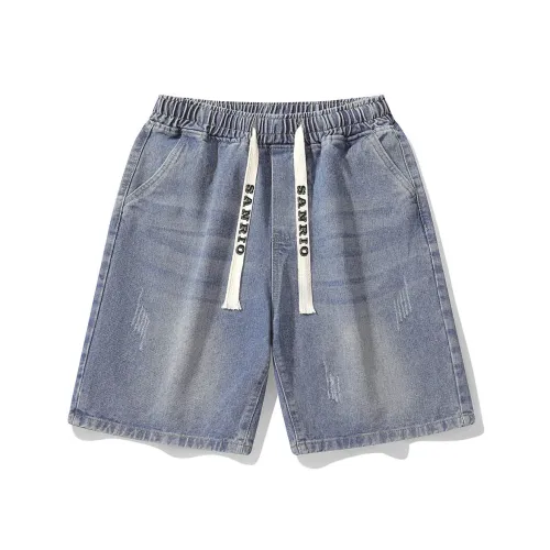 Sanrio x Hello Kitty Katy Cat Cinnamoroll SS25 Джинсовые шорты Унисекс Синий