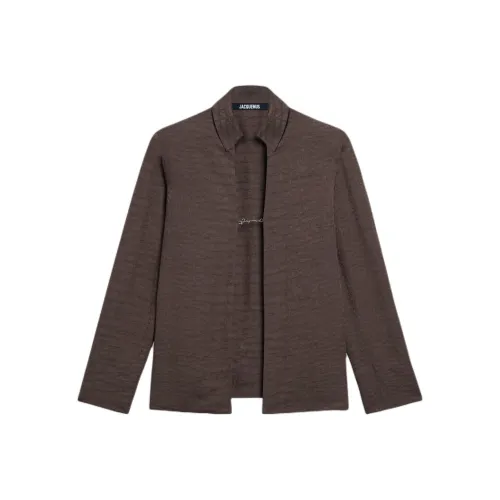 Jacquemus SS25 Открыто Украшение Логотип Рубашка Женские Croco Коричневый Коричневый