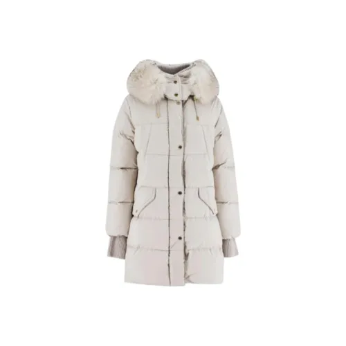 Moorer Куртки и Пальто Женские Айвори
