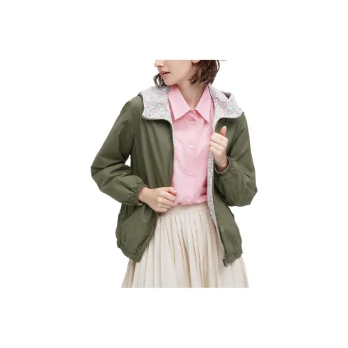 UNIQLO X Ines de la Fressange Куртка Женская Темно-оливковая