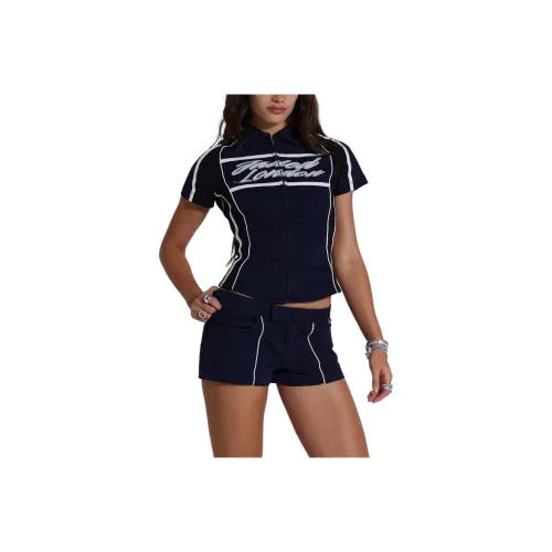 Jaded London Рубашка Женская Морской Синий