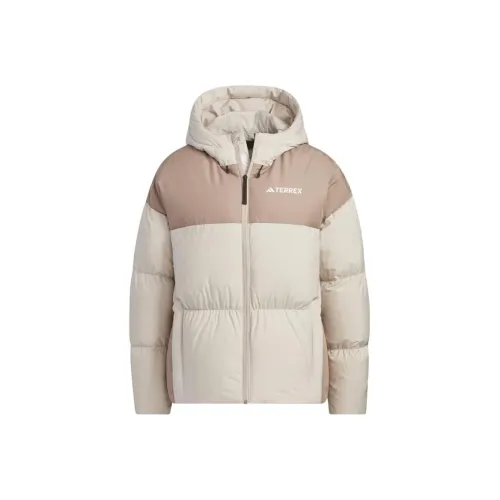 Adidas Goose Down Midweight Down Jacket Down Coat Women's Beige