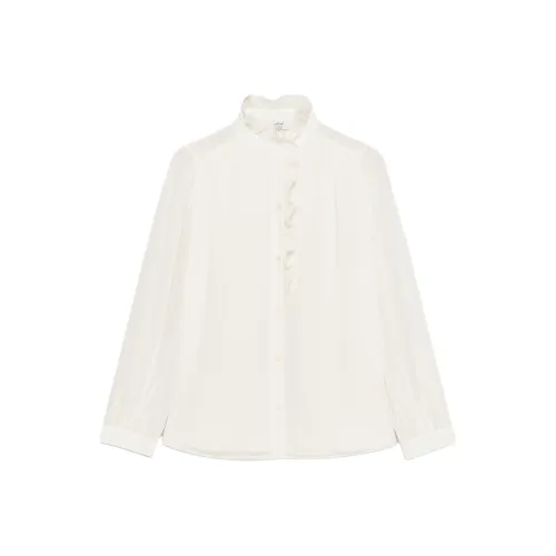 ARITZIA WILFRED Valentina Blouse Рубашка Женская Светлая Береза Светлая Береза