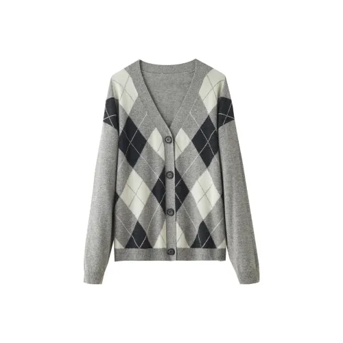 SNOWFORTE Кашемир Свитер Женский Лунный Серый