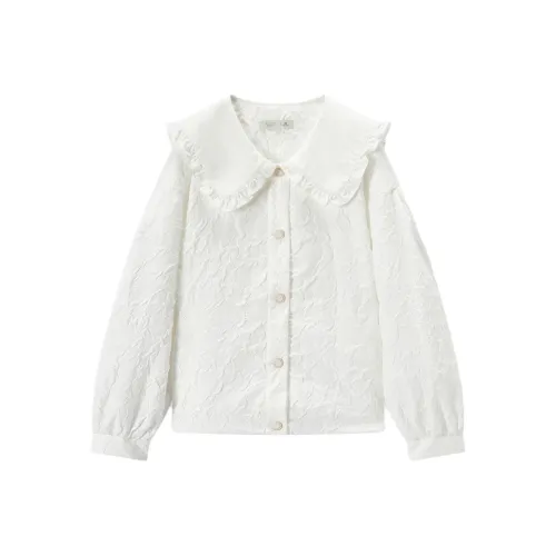 EICHITOO Куртки Пальто Женские Естественный Белый