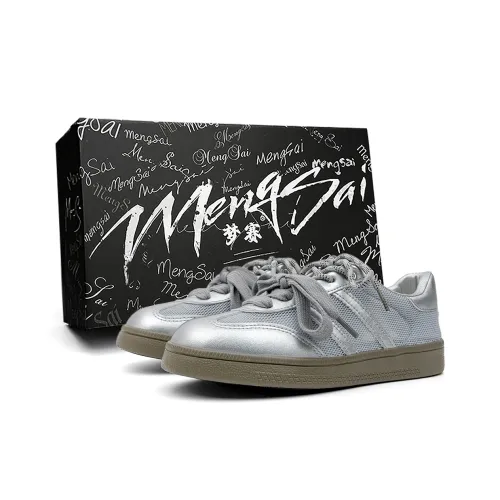 Mengsai Немецкие армейские кроссовки Low Top Silver Women's
