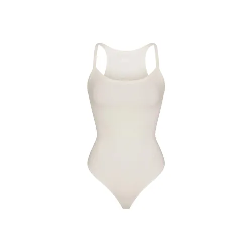 SKIMS FW24 COTTON Collection Хлопок Rib CAMI Комбинезон Bodysuit Женский Marble Мраморный Цвет