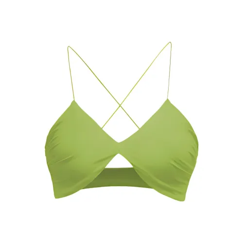 SLEEP AT 11 Топ на бретелях Женский Зеленый