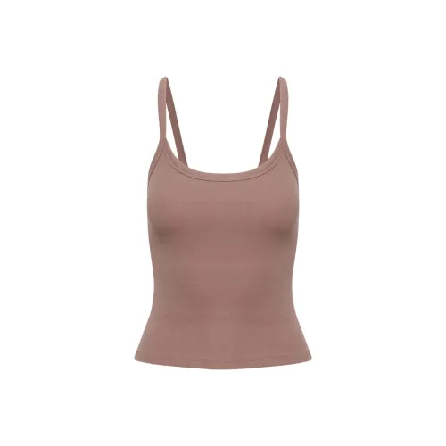 Aritzia TNA HomeStretchTM Майка с круглым вырезом Танк Топ на бретелях Женские Шоколад Sorbet Шоколад