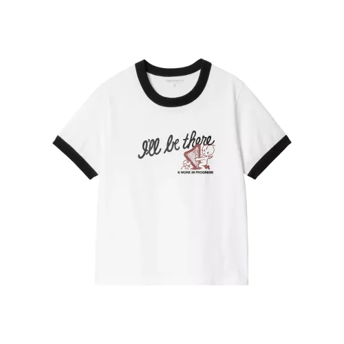 Carhartt WIP W' S S FW24 Рукав с оборванным плечом T-рубашка Женская Белая