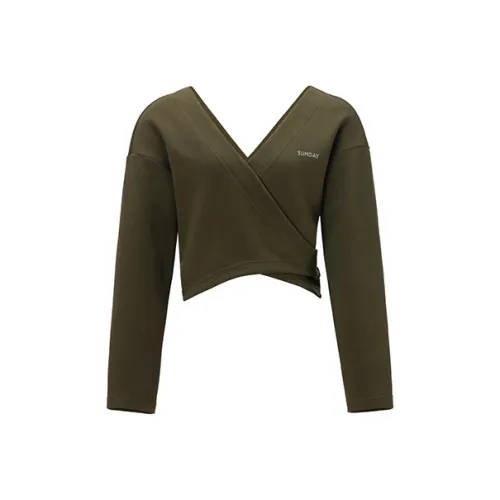 Sumday Athletics Толстовка Женская Темно-оливковая