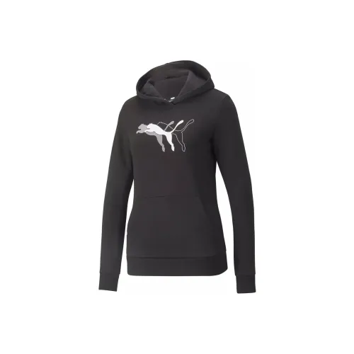 PUMA POWER Graphic Толстовка TR Свитшот Женский Черный
