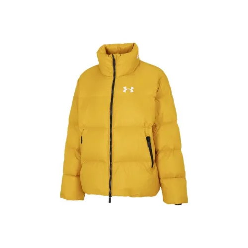 Under Armour Пуховик Женские Желтого цвета