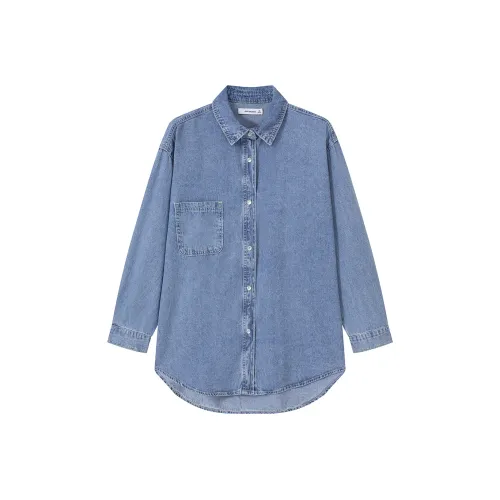 JEANSWEST Светло-синие Женские Рубашки