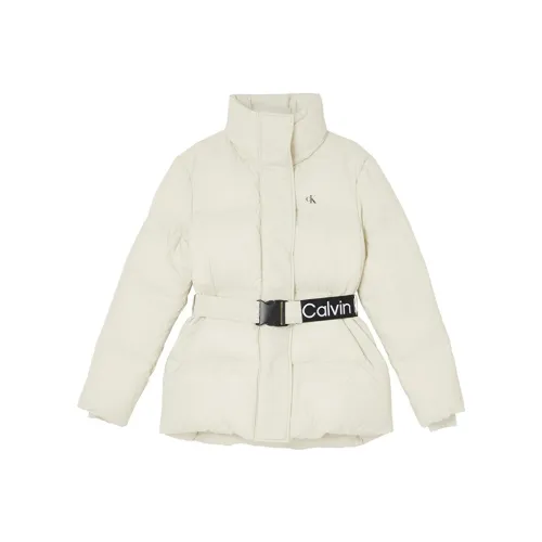 CALVIN KLEIN Пуховик Женский Белый