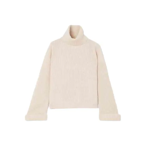 Brunello Cucinelli Крем Женские Кашемировые Свитеры