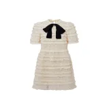 Белый-Layered Skirt