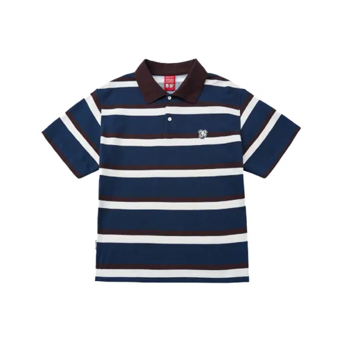 Checkitout T-Shirt Унисекс Listen To The Guide Синий Белый Коричневый