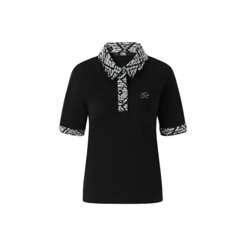 Поло Karl Lagerfeld Женское Черное