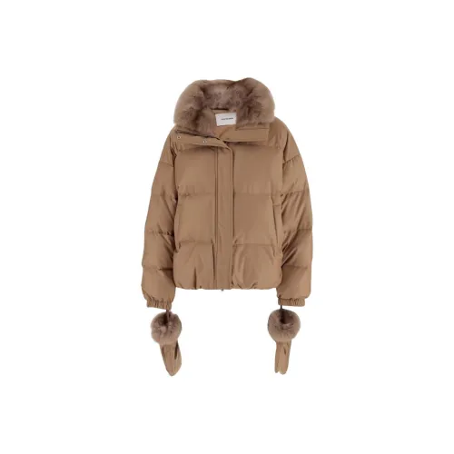 Yves Salomon Куртки и Пальто Женские Коричневый