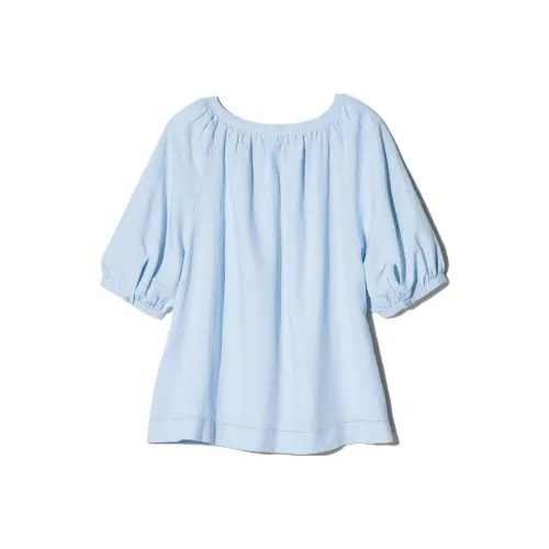 UNIQLO Аква-синий Женские Рубашки