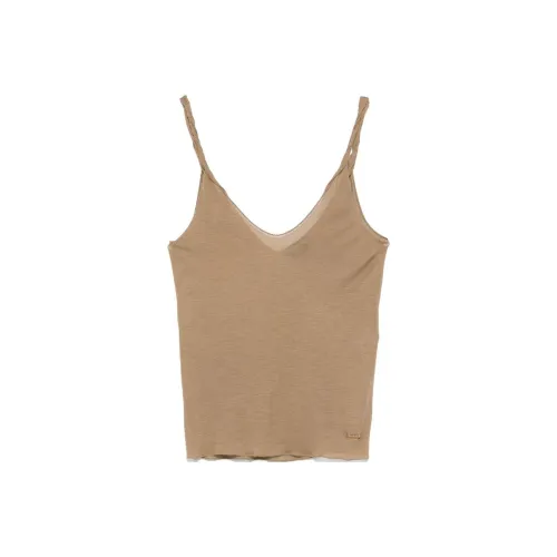 TF FW25 Топ на бретелях Женский Верблюжий Коричневый