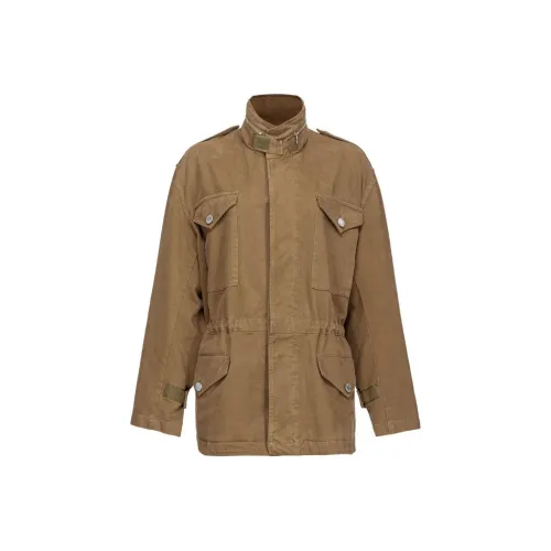 PINKO SS24 Куртки Пальто Женские Верблюжий Коричневый