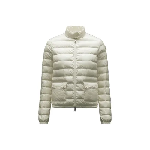 MONCLER Пуховик Женские Шелк Белый