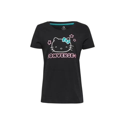 Конверс x Hello Kitty T-Shirt Женская Черная