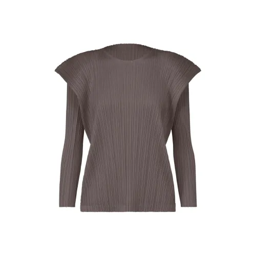 PLEATS PLEASE ISSEY MIYAKE Рубашка Женская Темно-Серый