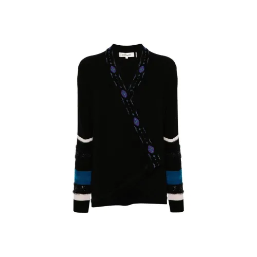 DVF Diane Von Furstenberg SS24 Трикотаж Женский Черный