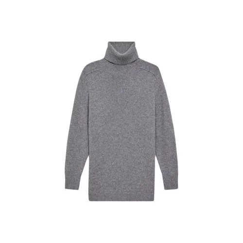 THEORY Кашемир Свитер Женские Свет Уголь