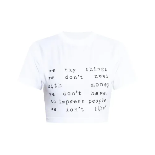 Vetements T-Shirt Женская Белая