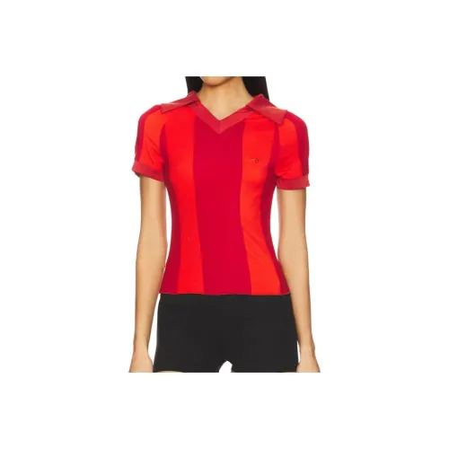Miaou Поло Женские Красный Апельсин