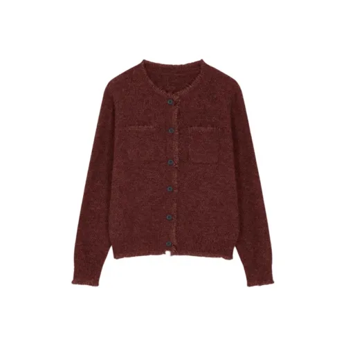 Mo Han Yi Mei Трикотаж Женский Бордовый