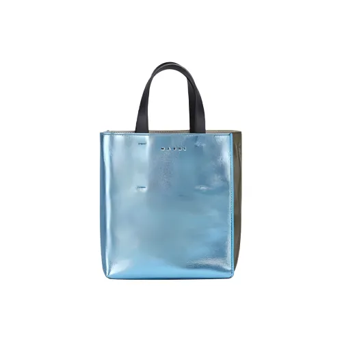 MARNI Museo Телячья кожа Тоут Сумка Сумка для покупок Мини Женская Синяя Зеленая