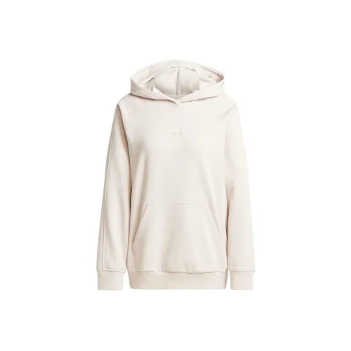 Adidas All Szn Флис Boyfriend Толстовка Толстовка Женские Бежевый