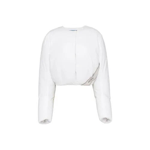 PRADA FW23 Куртки и Пальто Женские Белые