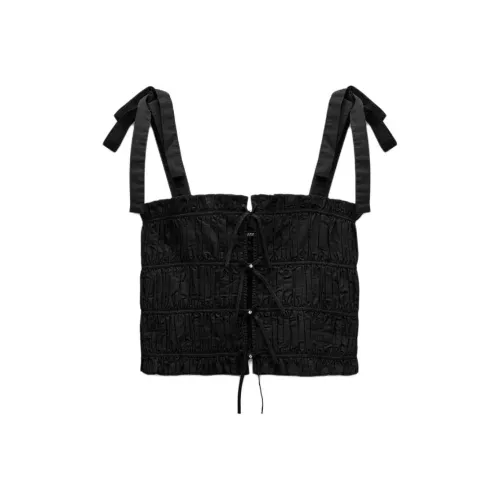 ZARA Trf Топ на бретелях Женский Черный