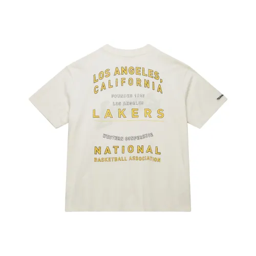 MITCHELL NESS x NBA Стандартная 100% хлопковая футболка Женская Белая