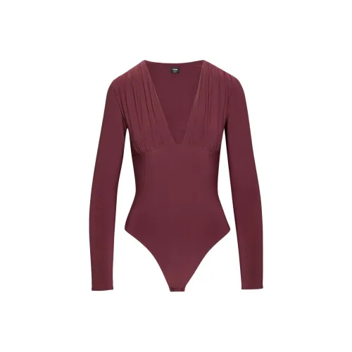 Aritzia Ten Etch Bodysuit Комбинезон Женские Spiced Burgundy Spiced Burgundy