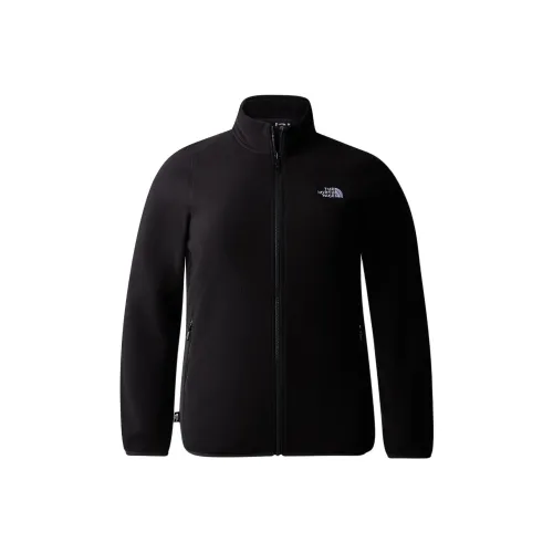 THE NORTH FACE Большой размер 100 GLACIER Полностью застегиваемый флисовый костюм для женщин черный