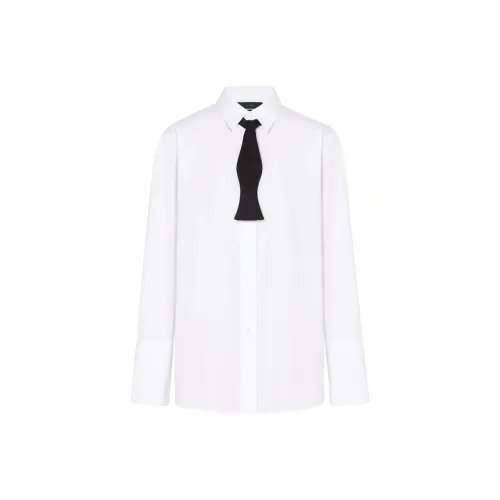 MO CO Отбеленный Белый Женские Рубашки