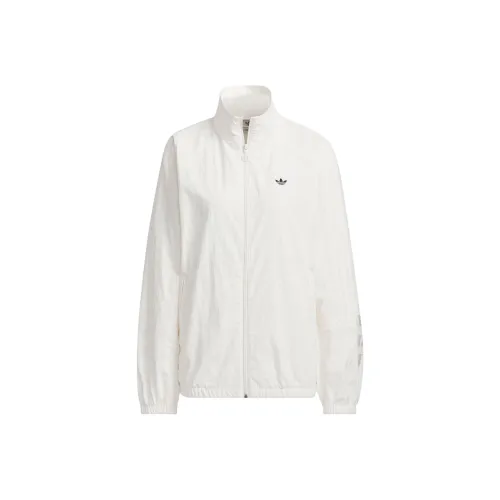 Adidas Originals RUCHED TRACK TOP TRACK TOP Куртки Пальто Женские Белый Черный