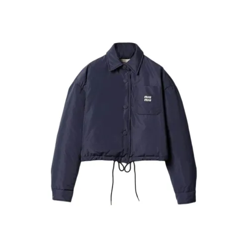 MIU MIU Down Jacket Women's Dark Blue