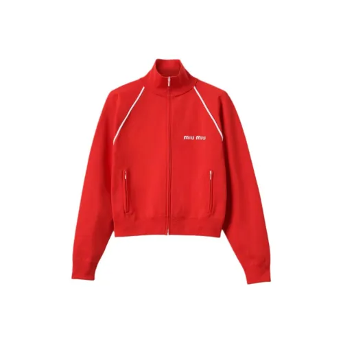 MIU MIU Куртки и Пальто Женские Красные