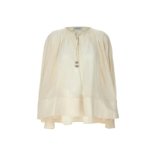 Lanvin SS24 Рубашка Женская Бежевая