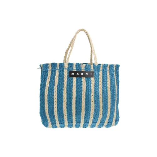 MARNI Рафия Тоут Сумка Сумка для покупок Женская сумка Синий