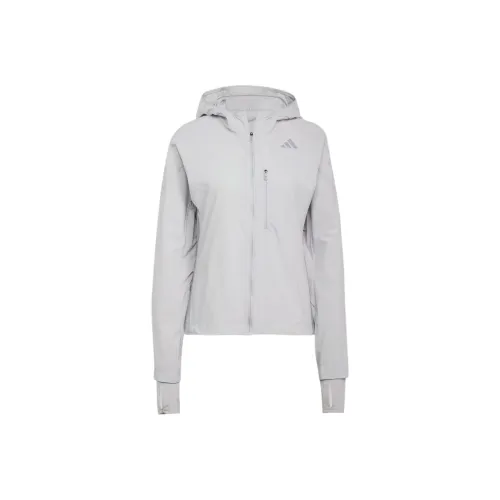 Adidas Куртки и Пальто Женские Светло-Серые